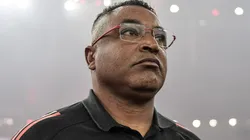 Roger Machado durante partida entre Flamengo e Internacional, no Maracanã, pelo Campeonato Brasileiro.