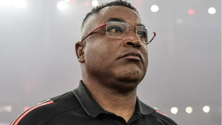 Roger Machado durante partida entre Flamengo e Internacional, no Maracanã, pelo Campeonato Brasileiro.