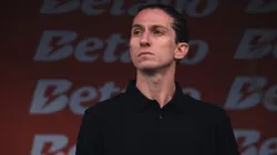 Filipe Luís técnico do Flamengo durante partida contra o Corinthians no estádio Arena Corinthians pelo campeonato Copa Do Brasil 2024. Foto: Ettore Chiereguini/AGIF