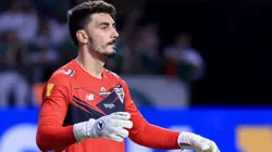 Rafael goleiro do São Paulo durante partida contra o Palmeiras no estádio Arena Allianz Parque pelo campeonato Paulista 2025.