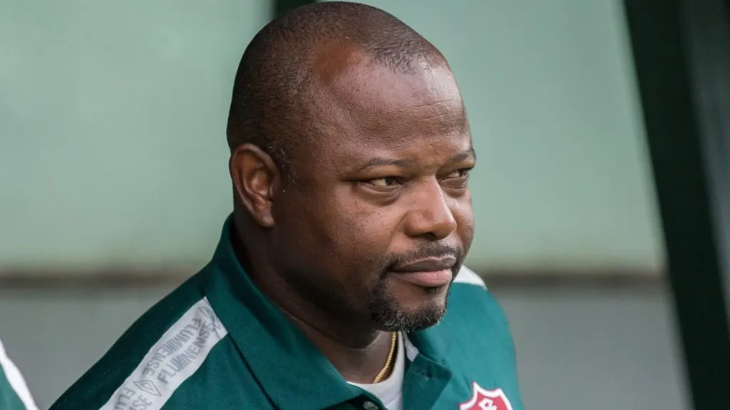 Marcão técnico do Fluminense durante partida contra o Coritiba no estádio Couto Pereira pelo campeonato Brasileiro A 2022. Foto: Robson Mafra/AGIF