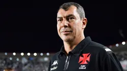 Fabio Carille, técnico do Vasco, durante partida contra o Santos no estádio São Januário pelo campeonato Brasileiro A 2025