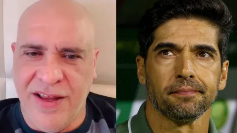 Goleiro critica postura de Abel Ferreira após empate com o Botafogo pelo Brasileirão. FotoxFoto: Marcos (Reprodução); Abel (AGIF)