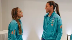 Gabi Portilho e Lorena em hotel em Los Angeles - Foto: Rafael Ribeiro/CBF
