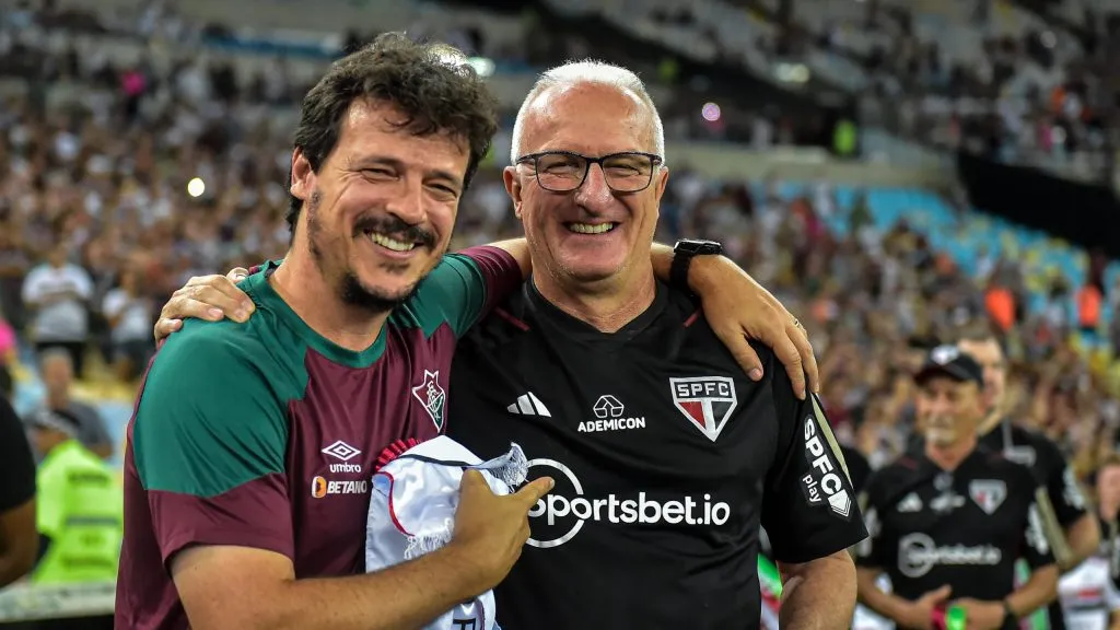 Dorival e Diniz. Foto: Thiago Ribeiro/AGIF