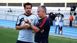 Dorival Jr durante passagem pelo Fluminense ao lado de Fred - Foto: Nelson Perez/Fluminense