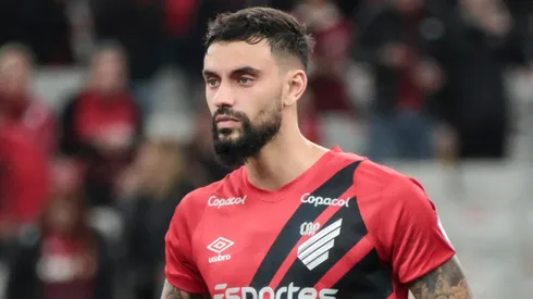 Mastriani jogador do Athletico-PR durante partida contra o Danubio no estádio Arena da Baixada pelo campeonato Copa Sul-Americana 2024.