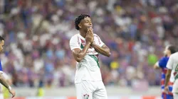 Keno lamenta gol marcado pelo Fortaleza. Foto: Baggio Rodrigues/AGIF/ Associated Press / Alamy Stock Photo