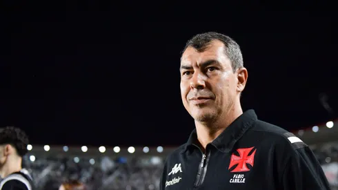 Fábio Carille técnico do Vasco durante partida contra o Santos no estádio São Januário pelo campeonato Brasileiro A 2025. Foto: Thiago Ribeiro/AGIF