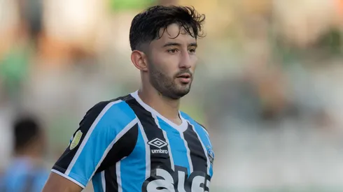 Villasanti durante partida entre Juventude e Grêmio, pelo Campeonato Gaúcho, no Estádio Alfredo Jaconi.