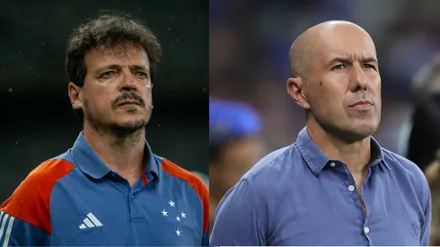 Técnicos Fernando Diniz e Leonardo Jardim. Foto: Agif