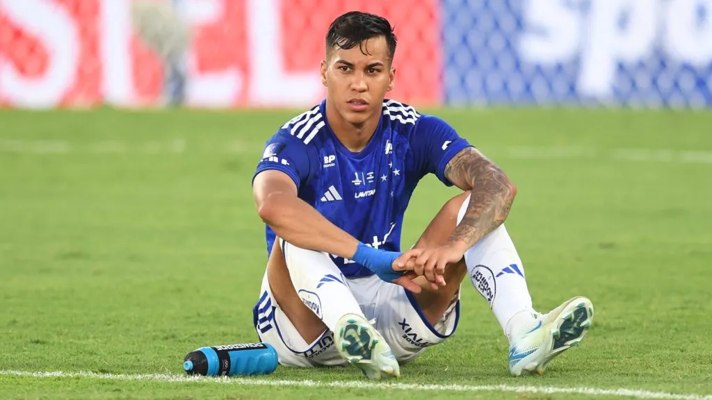 Kaio Jorge em campo pela final da Copa Sul-Americana 2024.  (Photo by Christian Alvarenga/Getty Images)