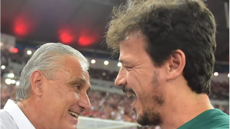 Tite durante jogo do Flamengo contra o Flu.