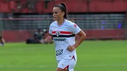 Camilinha, meia-atacante do São Paulo foi alvo de críticas da torcida após gol contra que deu vantagem no empate para as adversárias do Cruzeiro no Brasileirão Feminino