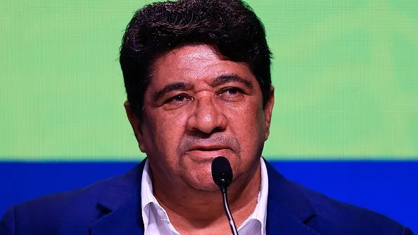 Ednaldo Rodrigues durante coletiva. Foto: Buda Mendes/Getty Images