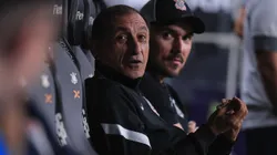 Ramón Díaz técnico do Corinthians durante partida contra o Palmeiras no estádio Arena Corinthians pelo campeonato Brasileiro A 2024. Foto: Ettore Chiereguini/AGIF