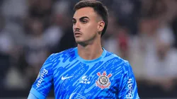 Matheus Donelli durante partida entre Corinthians e Vitória, na Neo Química Arena, pelo Brasileirão 2024.