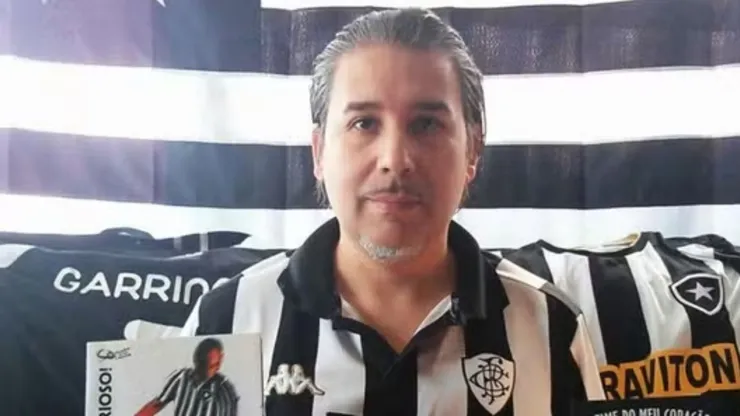 José Lizana, torcedor apaixonado do Botafogo. Foto: Divulgação/BFR