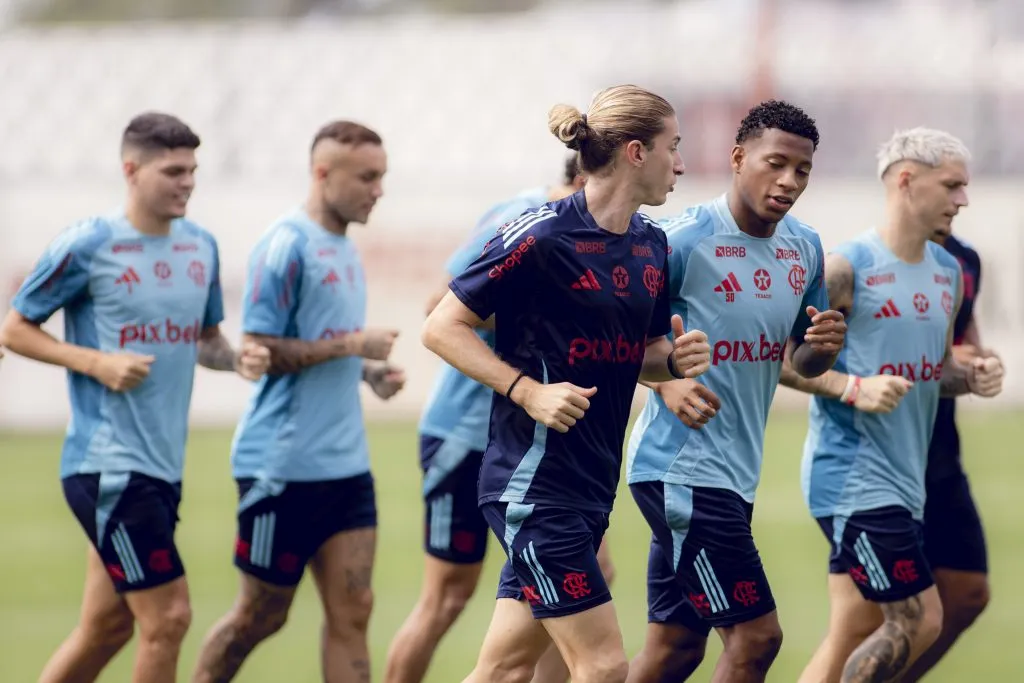 O treinador terá uma baixa importante para a Libertadores – Foto: Adriano Fontes/Flamengo