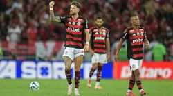 Léo Pereira marcou o gol de empate contra o Inter pelo Brasileirão