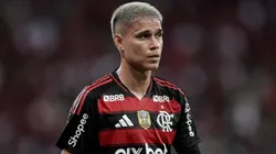 Luiz Araujo jogador do Flamengo durante partida. Foto: Thiago Ribeiro/AGIF