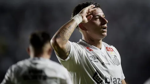 Barreal encerrou longo jejum pelo Santos. Foto: Alexandre Loureiro/AGIF