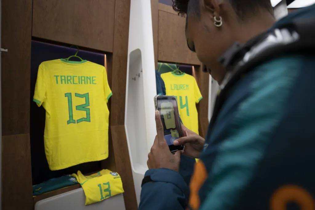 Jogadora Tarciane. Foto: Thais Magalhães/CBF