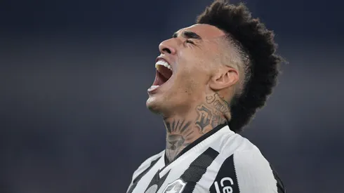 Igor Jesus, jogador do Botafogo, durante partida contra o Fortaleza no estadio Engenhao pelo campeonato Brasileiro A 2024. Foto: Thiago Ribeiro/AGIF