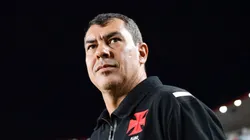 Carille durante partida do Vasco no BR, contra o Santos.