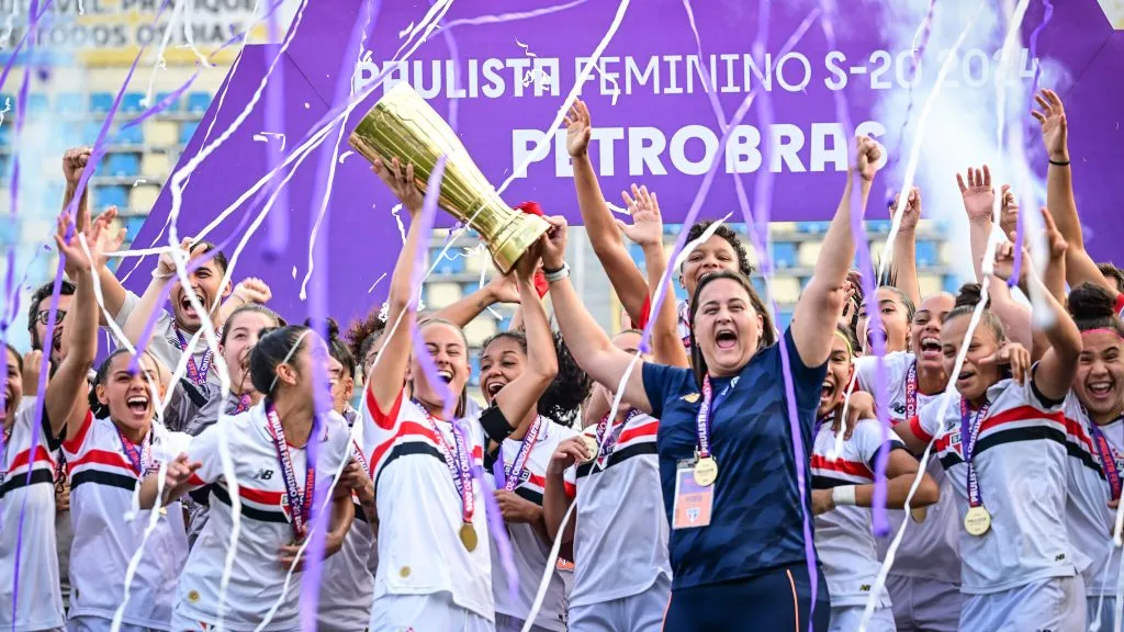 São Paulo na final do Paulistão Feminino Sub-20 em 2024