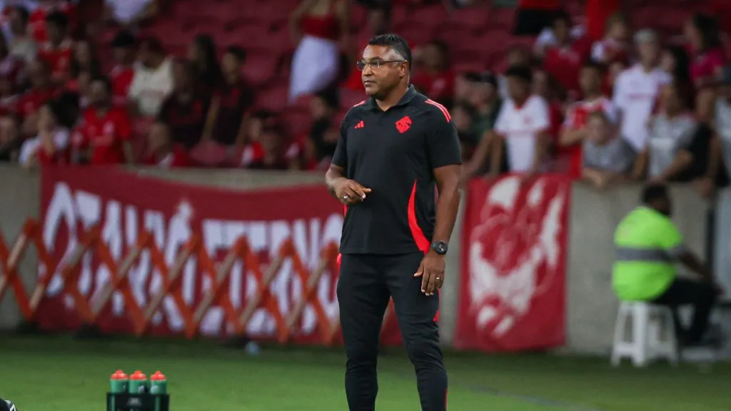 Roger Machado no Internacional. Foto: Maxi Franzoi/AGIF