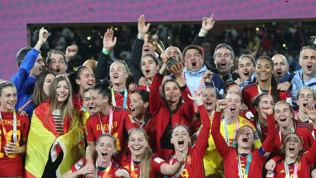 Espanha, última campeã da Copa do Mundo Feminina. Foto: Casa de S.M. el Rey/Spanish Royal Household via Getty Images