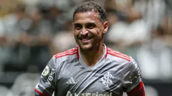 Alan Patrick jogador do Internacional comemora seu gol durante partida contra o Atlético-MG no estádio Arena MRV pelo campeonato Brasileiro A 2024.