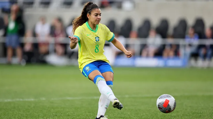 Angelina, meio-campista da Seleção Brasileira (Andy Lyons/Getty Images)