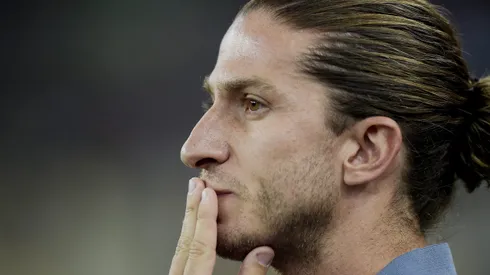 Filipe Luis técnico do Flamengo durante partida contra o Fluminense no estádio Maracanã pelo campeonato Brasileiro A 2024. Foto: Alexandre Loureiro/AGIF