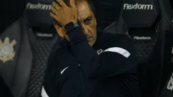 Ramón Díaz técnico do Corinthians durante partida contra o Bahia no estádio Arena Corinthians pelo campeonato Brasileiro A 2024. Foto: Marco Miatelo/AGIF