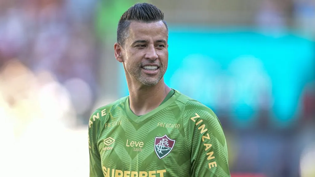 ábio goleiro do Fluminense durante partida contra o Nova Iguaçu no estádio Maracanã pelo campeonato Carioca 2025. Foto: Thiago Ribeiro/AGIF