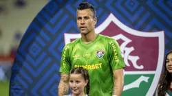 Fábio goleiro do Fluminense durante partida contra o Fortaleza no estádio Arena Castelão pelo campeonato Brasileiro A 2025.