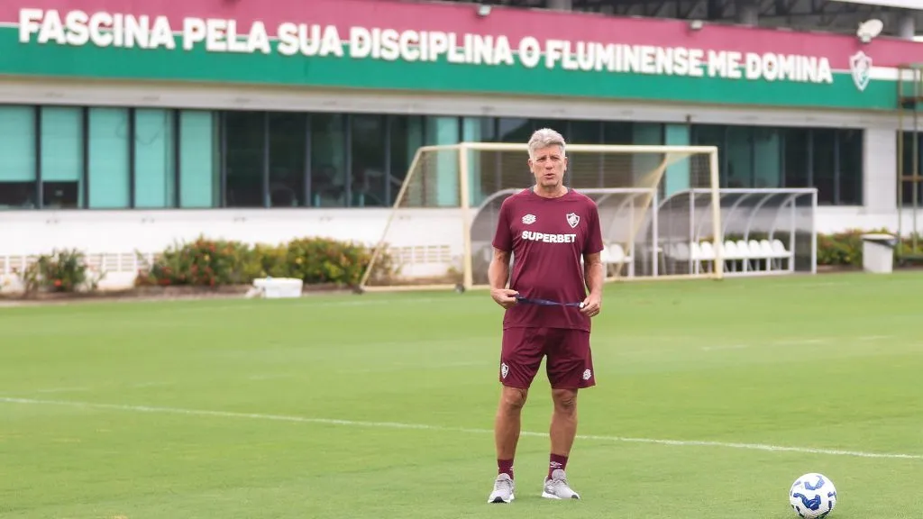 Renato Gaúcho já comandou seu primeiro treino no Fluminense. 