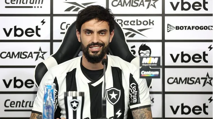 Mastriani foi apresentado no Botafogo. Foto: Vitor Silva/Botafogo