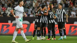 Jogadores do Botafogo comemorando duelo contra o Juventude em 2024 - Foto: Thiago Ribeiro/AGIF