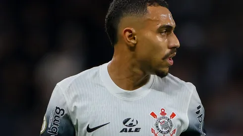 Matheuzinho durante partida entre Corinthians X Bahia, na Neo Química Arena, pelo Brasileirão 2024.