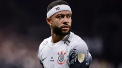 Memphis Depay durante partida entre Corinthians e Universidad Central-VEN, pela Copa Libertadores da América. Foto: Marcello Zambrana/AGIF