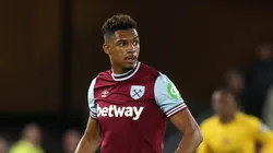 Luis Guilherme durante partida do West Ham