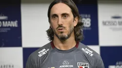 Luis Zubeldía técnico do São Paulo durante partida contra o Velo Clube no estádio Mane Garrincha pelo campeonato Paulista 2025. Foto: Mateus Bonomi/AGIF