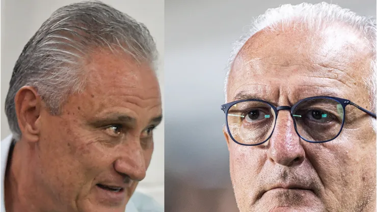 Dorival e Tite estão livres no mercado. Fotos: Thiago Ribeiro/AGIF e Abner Dourado/AGIF.