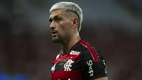Arrascaeta durante partida entre Flamengo e Maricá, no Maracanã, pelo Campeonato Carioca.