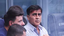 RS - PORTO ALEGRE - 01/02/2025 - GAUCHO 2025, GREMIO X SAO LUIZ-RS - Gustavo Quinteros tecnico do Gremio durante partida contra o Sao Luiz-RS no estadio Arena do Gremio pelo campeonato Gaucho 2025. Foto: Maxi Franzoi/AGIF