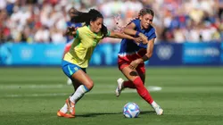Brasil vs EUA nas Olimpíadas de Paris. (Photo by Carl Recine/Getty Images)