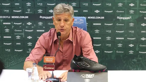 Renato Gaúcho concedeu entrevista coletiva após a vitória do Fluminense no Brasileirão. Foto: Marcelo Gonçalves/Fluminense FC